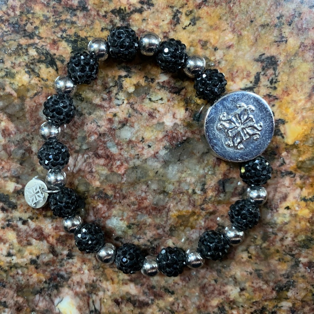 Black Brandi rustic cuff bracelet